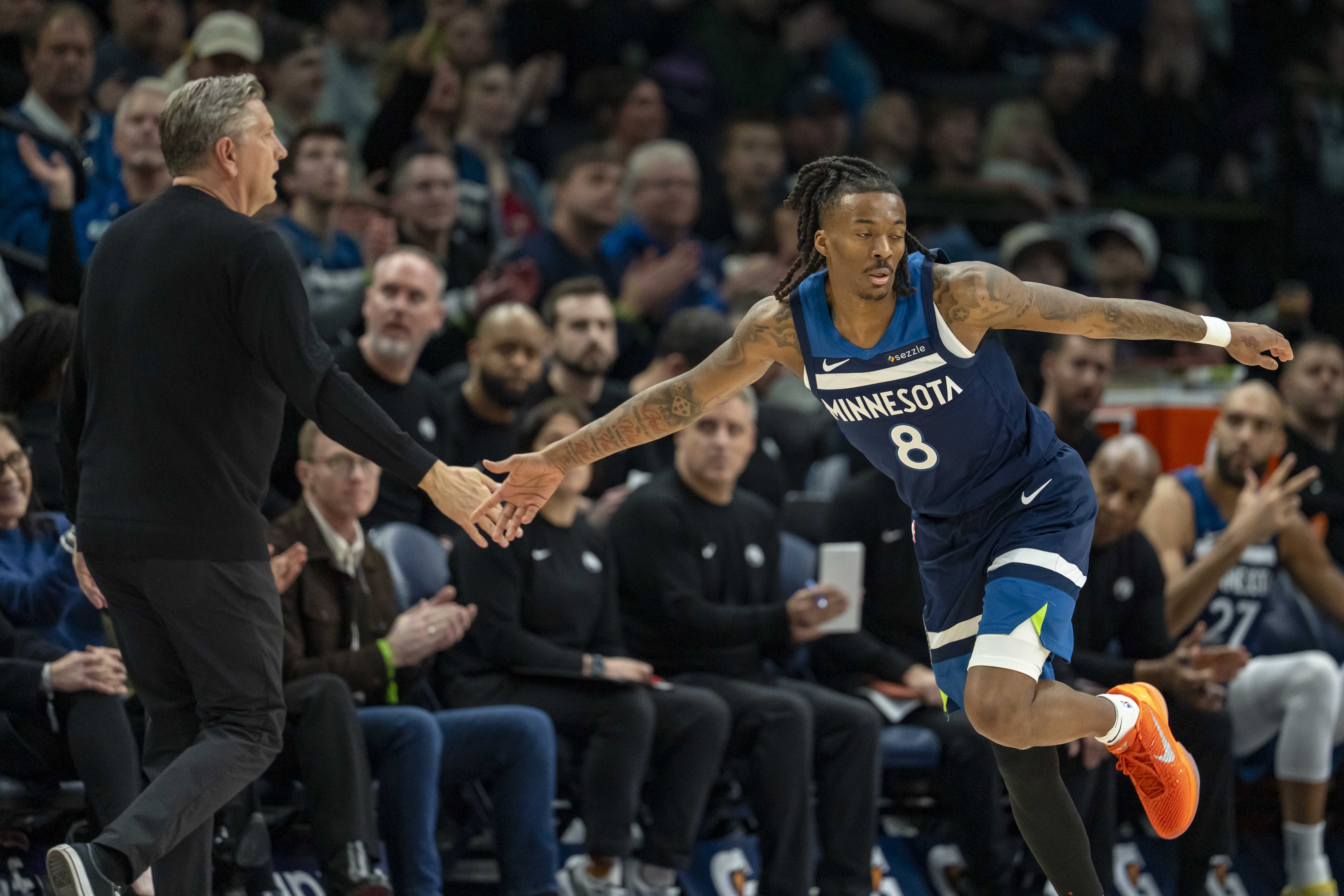 bifenzhibo-爱德华兹：海兰德一旦进一个球就可能爆发 这可能在季后赛发生